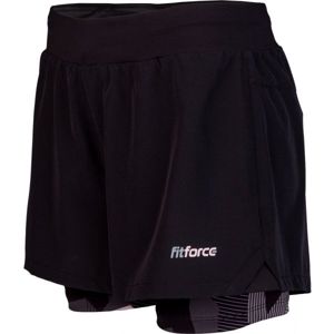Fitforce RAPHA černá S - Dámské fitness šortky