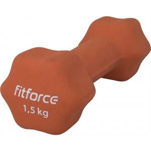 Fitforce FDBN 1,5 KG Jednoruční činka, oranžová, veľkosť 1,5 KG