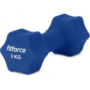 Fitforce FDBN 3 KG Jednoruční činka, modrá, veľkosť 3 KG