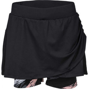 Fitforce LENA Dámská fitness sukně 2v1, černá, velikost L