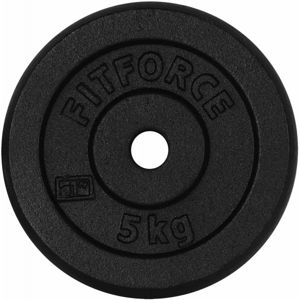 Fitforce PLB 5 KG x 25 MM Nakládací kotouč, černá, veľkosť 5 KG