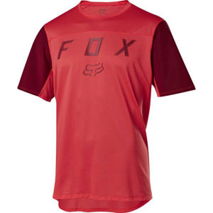 Fox FLEXAIR SS MOTH JERSEY červená L - Pánský dres na kolo