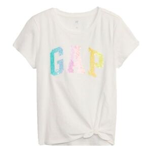 GAP ELV LOGO Dívčí tričko, bílá, veľkosť XL