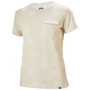 Helly Hansen LOMMA T-SHIRT Dámské triko s krátkým rukávem, béžová, velikost XL