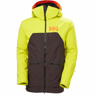 Helly Hansen STRAIGHTLINE LIFALOFT™ Pánská lyžařská bunda, hnědá, veľkosť XL