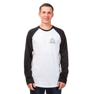 Horsefeathers GRIZZLY LS T-SHIRT bílá XL - Pánské tričko