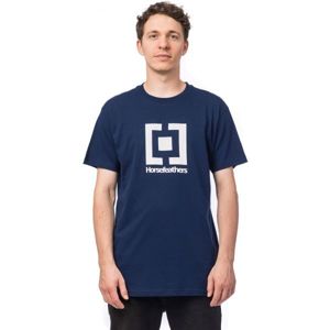Horsefeathers BASE T-SHIRT modrá M - Pánské tričko