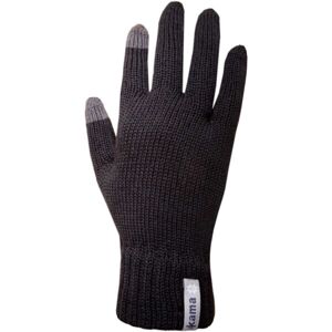 Kama Pletené rukavice Pletené rukavice, černá, velikost L