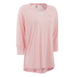 KARI TRAA JULIE 3/4 SLEEVE světle růžová L - Dámské sportovní triko