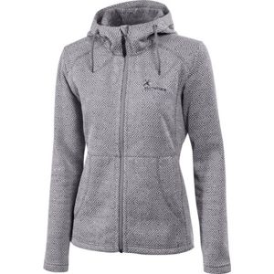 Klimatex LENDA šedá XL - Dámský outdoor svetr s kapucí