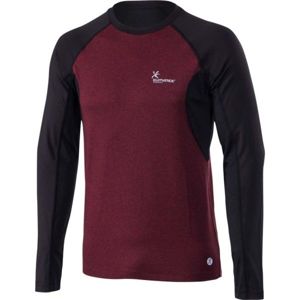Klimatex SVEN vínová L - Pánské běžecké tričko s dlouhým rukávem