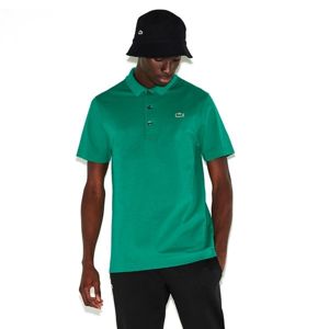 Lacoste MAN SHORT SLEEVES BEST POLO tmavě zelená M - Pánské polo tričko