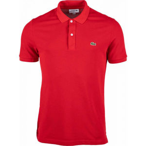 Lacoste SLIM SHORT SLEEVE POLO červená XL - Pánské polo tričko