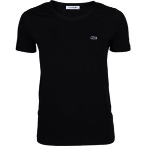 Lacoste ZERO NECK SS T-SHIRT černá XS - Dámské tričko