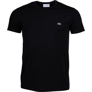 Lacoste ZERO NECK SS T-SHIRT černá S - Pánské tričko