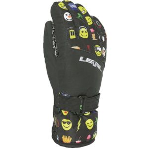 Level DARK JR černá 4 - Voděodolné celozateplené dětské rukavice