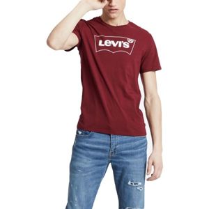 Levi's HOUSEMARK GRAPHIC TEE vínová XXL - Pánské tričko