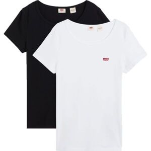 Levi's 2PACK CREWNECK TEE Dámské tričko, bílá, velikost XL