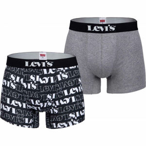 Levi's MEN LEVIS LOGO AOP BOXER BRIEF 2P  2XL - Pánské boxerky