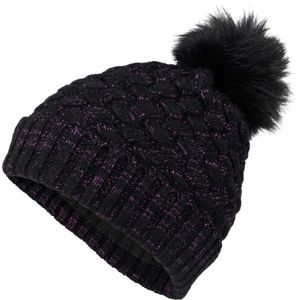 Lewro ASUMAN Dívčí pletená čepice, černá, velikost 12-15