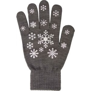 Lewro ANIFE šedá 8-13 - Dívčí pletené rukavice