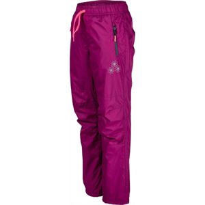 Lewro NILAN fialová 140-146 - Dětské zateplené kalhoty