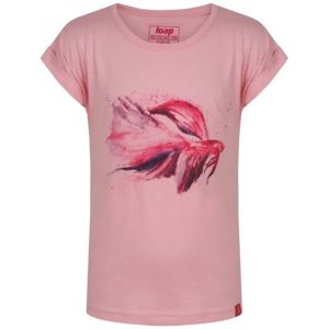Loap AHOJA JR růžová 158-164 - Dětské triko