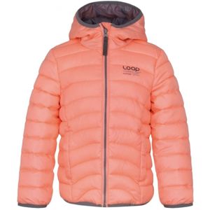 Loap UDO růžová 158-164 - Dětská zimní bunda