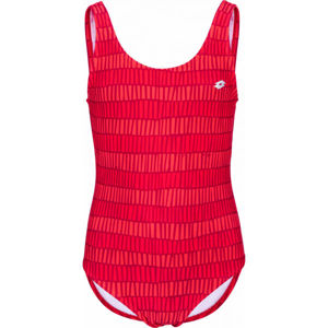Lotto AZURA Dívčí jednodílné plavky, Červená,Bílá, velikost 164-170