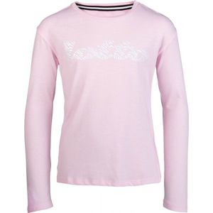 Lotto DREAMS G TEE LS JS světle růžová M - Dívčí tričko s dlouhým rukávem