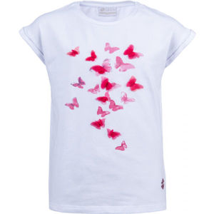Lotto ELIZ Dívčí tričko, Bílá,Růžová, velikost