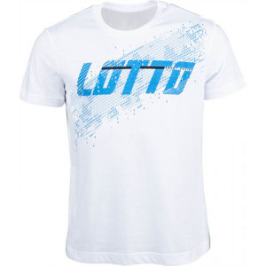 Lotto TEE PRISMA JS Pánské tričko, Bílá,Modrá, velikost