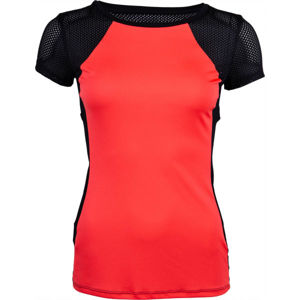 Lotto VABENE W II TEE PL Dámské fitness tričko, Červená,Černá, velikost
