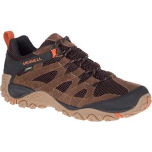 Merrell ALVERSTONE GTX Pánské outdoorové boty, Hnědá,Černá,Oranžová, velikost 10.5