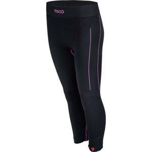 Mico 3/4 TIGHT PANTS Funkční spodní kalhoty, Černá,Fialová, velikost 1