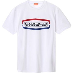 Napapijri SOGY SS BRIGHT bílá XL - Pánské tričko