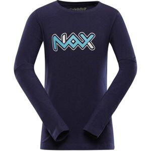 NAX PRALANO Dětské bavlněné triko, tmavě modrá, veľkosť 152-158