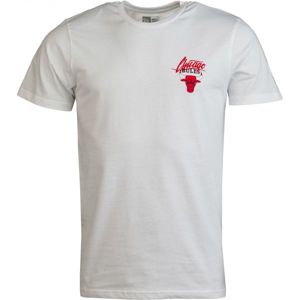 New Era NBA SCRIPT LOGO CHICAGO BULLS bílá M - Pánské tričko