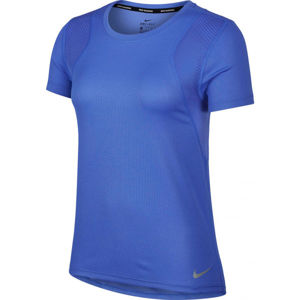 Nike RUN TOP SS W modrá L - Dámské běžecké tričko