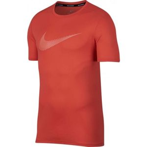 Nike BREATHE RUN TOP SS GX červená XXL - Pánský běžecký top