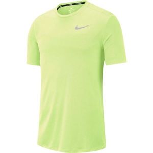 Nike DF BRTHE RUN TOP SS světle zelená L - Pánské běžecké tričko