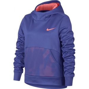 Nike NK THERMA HOODIE PO ENERGY fialová S - Dívčí sportovní mikina