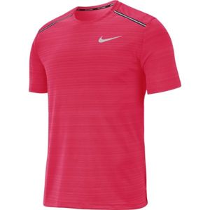 Nike DRY MILER TOP SS M červená M - Pánské běžecké tričko