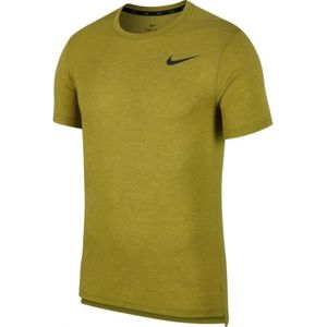 Nike NP BRT TOP SS HPR tmavě zelená M - Pánské tréninkové triko
