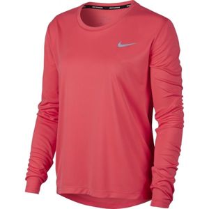 Nike MILER TOP LS červená XS - Dámské běžecké triko