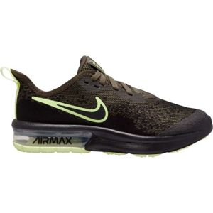 Nike AIR MAX SEQUENT 4 tmavě zelená 6.5Y - Dětská volnočasová obuv