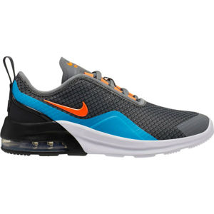 Nike AIR MAX MOTION 2 GS Dětské volnočasové boty, Šedá,Mix,Oranžová, velikost 4