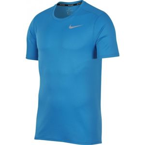 Nike BRTHE RUN TOP SS modrá XL - Pánský běžecký top