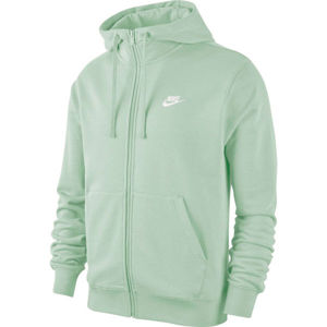 Nike NSW CLUB HOODIE FZ FT M Světle zelená XL - Pánská mikina