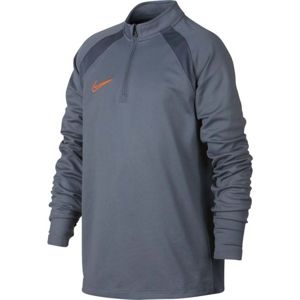 Nike DRY ACDMY DRIL TOP SMR šedá M - Chlapecké sportovní tričko
